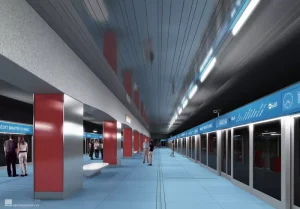 Předběžný návrh stanice metra D Náměstí Bratří Synků. Zdroj: DPP, Metroprojekt