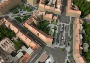 Předběžný návrh stanice metra D Náměstí Bratří Synků. Zdroj: DPP, Metroprojekt