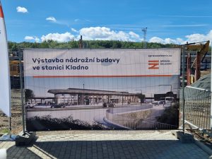 Stavba nové nádražní budovy v Kladně. Foto: Zdopravy.cz