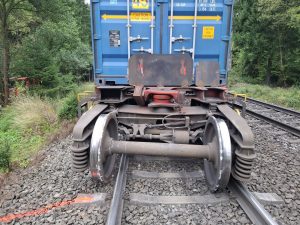 Vykolejení nákladního vlaku u České Třebové. Foto: Drážní inspekce
