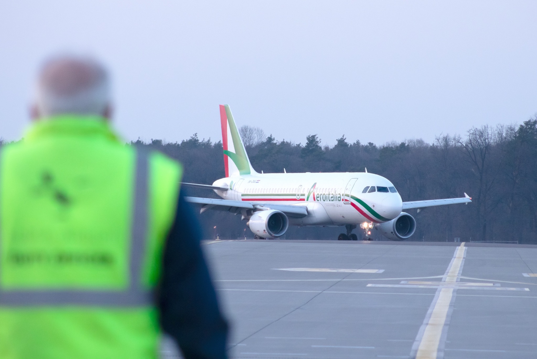 Letadlo společnosti AeroItalia na letišti v Lublinu. Foto: Letiště Lublin