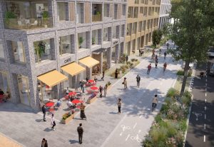 Urbanisticko-architektonická studie Olšanské ulice v Praze. Zdroj: IPR