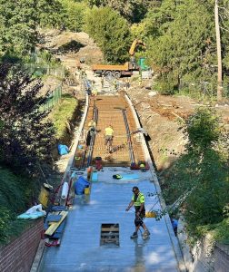 Kompletní rekonstrukce lanové dráhy na Petřín (stav září 2025). Foto: DPP