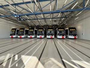 Tramvaje Škoda 52T.
Zdroj: DPP