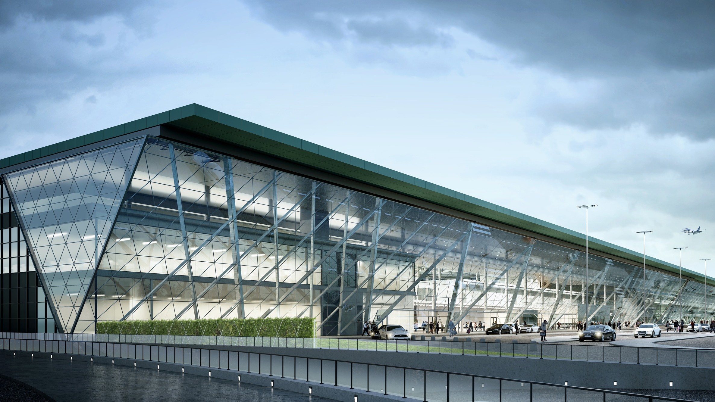 Terminál Letiště Krakov po rozšíření. Zdroj: Krakow Airport