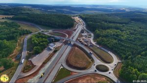 Dálnice D6 u Hořoviček v září 2025. Foto: Jan Banán Svoboda