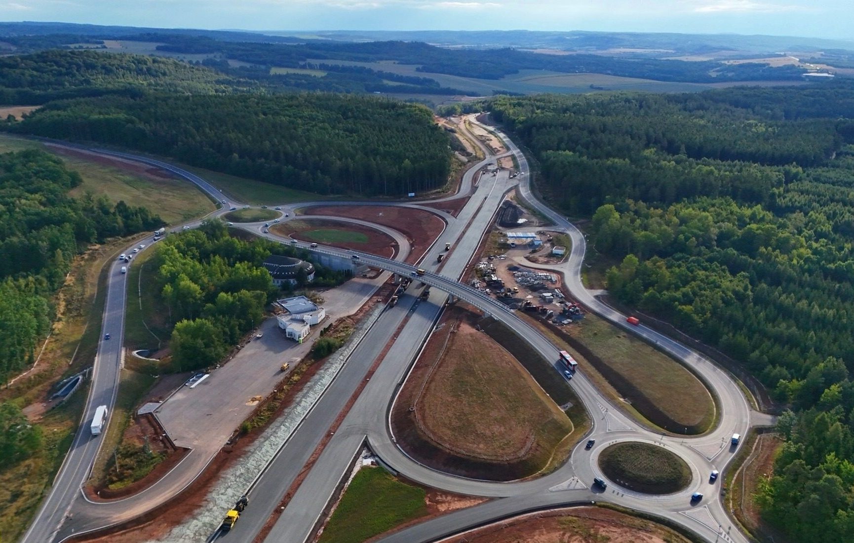 Dálnice D6 u Hořoviček v září 2025. Foto: Jan Banán Svoboda