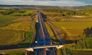 Dálnice D6 u Hořesedel v září 2025. Foto: Jan Banán Svoboda