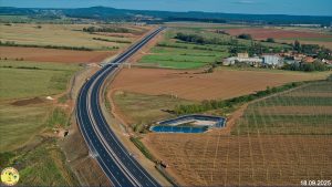 Dálnice D6 u Hořesedel v září 2025. Foto: Jan Banán Svoboda
