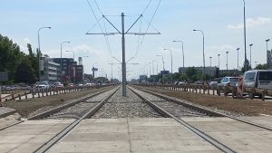 Modernizovaná tramvajová trať do Modřic. Foto: Skanska