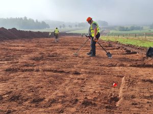 Záchranný archeologický výzkum na D11 Jaroměř - Trutnov. Foto: Radek Mátl / X.com