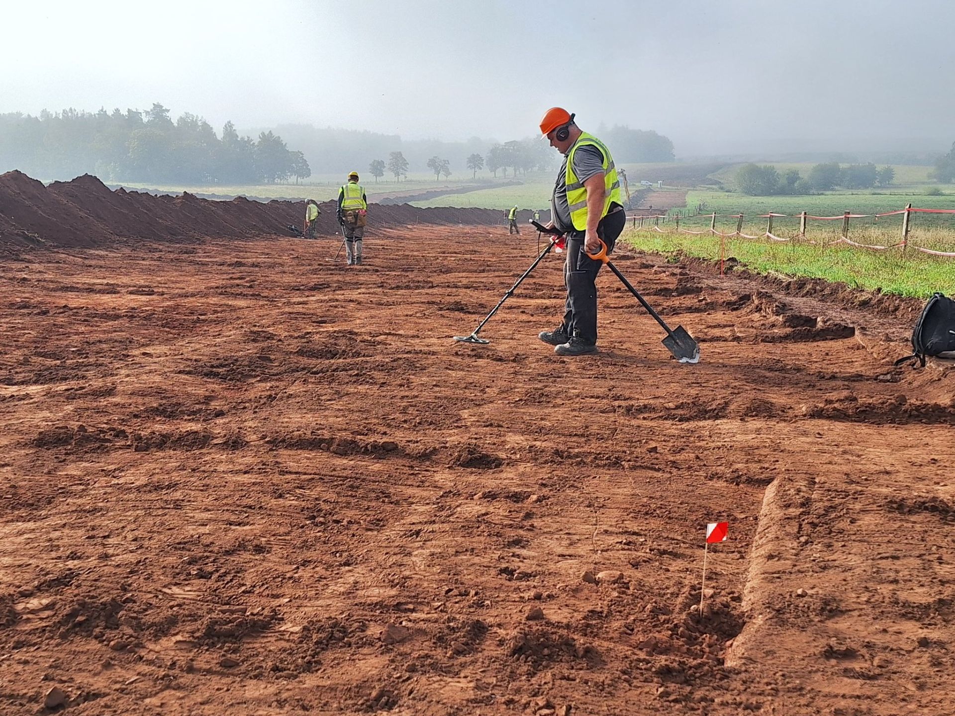 Záchranný archeologický výzkum na D11 Jaroměř - Trutnov. Foto: Radek Mátl / X.com