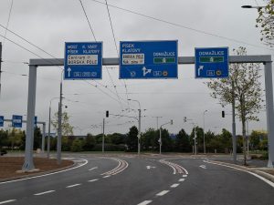 Nová křižovatka v Plzni u Makra. Foto: ŘSD