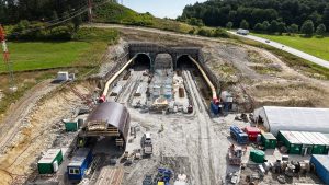 Stavba tunelu Homole. Foto: ŘSD