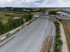 Modernizovaný úsek Čelákovice - Mstětice. Foto: Správa železnic