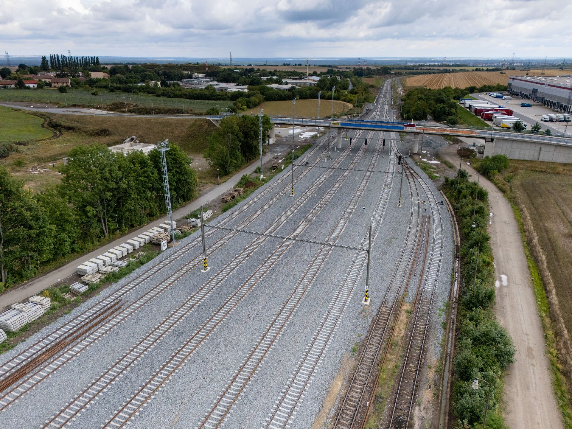 Modernizovaný úsek Čelákovice - Mstětice. Foto: Správa železnic