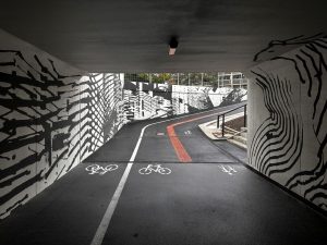 Zrekonstruovaný podchod pro pěší a cyklisty pod Türkovou ulicí na pražském Chodově. Foto: TSK