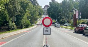 Vítězná ulice 1. den uzavírky. Foto: Jan Sůra / Zdopravy.cz