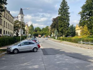 Vítězná ulice 1. den uzavírky. Foto: Jan Sůra / Zdopravy.cz