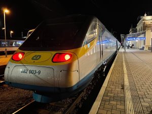 Pendolino po příjezdu do Českých Budějovic. Autor: Zdopravy.cz/Jan Šindelář