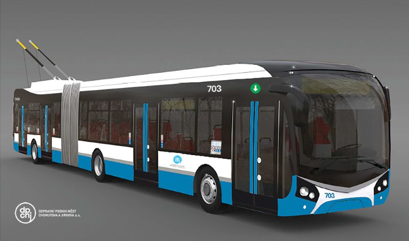Nejdražší dvoučlánkový trolejbus v zemi. Foto: DPCHJ