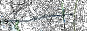 Mezistaniční úsek metra D Náměstí Bratří Synků - Náměstí Míru. Zdroj: DPP, Metroprojekt