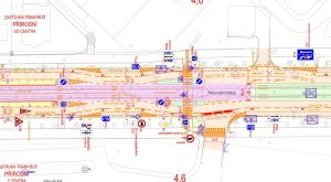 Řešení cyklistické dopravy na Novodvorské.
