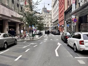 Nové spojení pro cyklisty v ulici Jungmannova. Foto: Martin Šnobr, Městem na kole