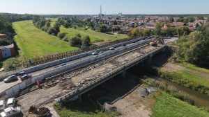 Demolice mostu v Poštorné. Foto: ŘSD