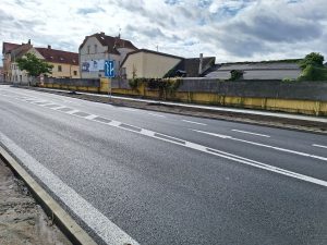 Opravená silnice I/9 v Mělníce. Foto: ŘSD
