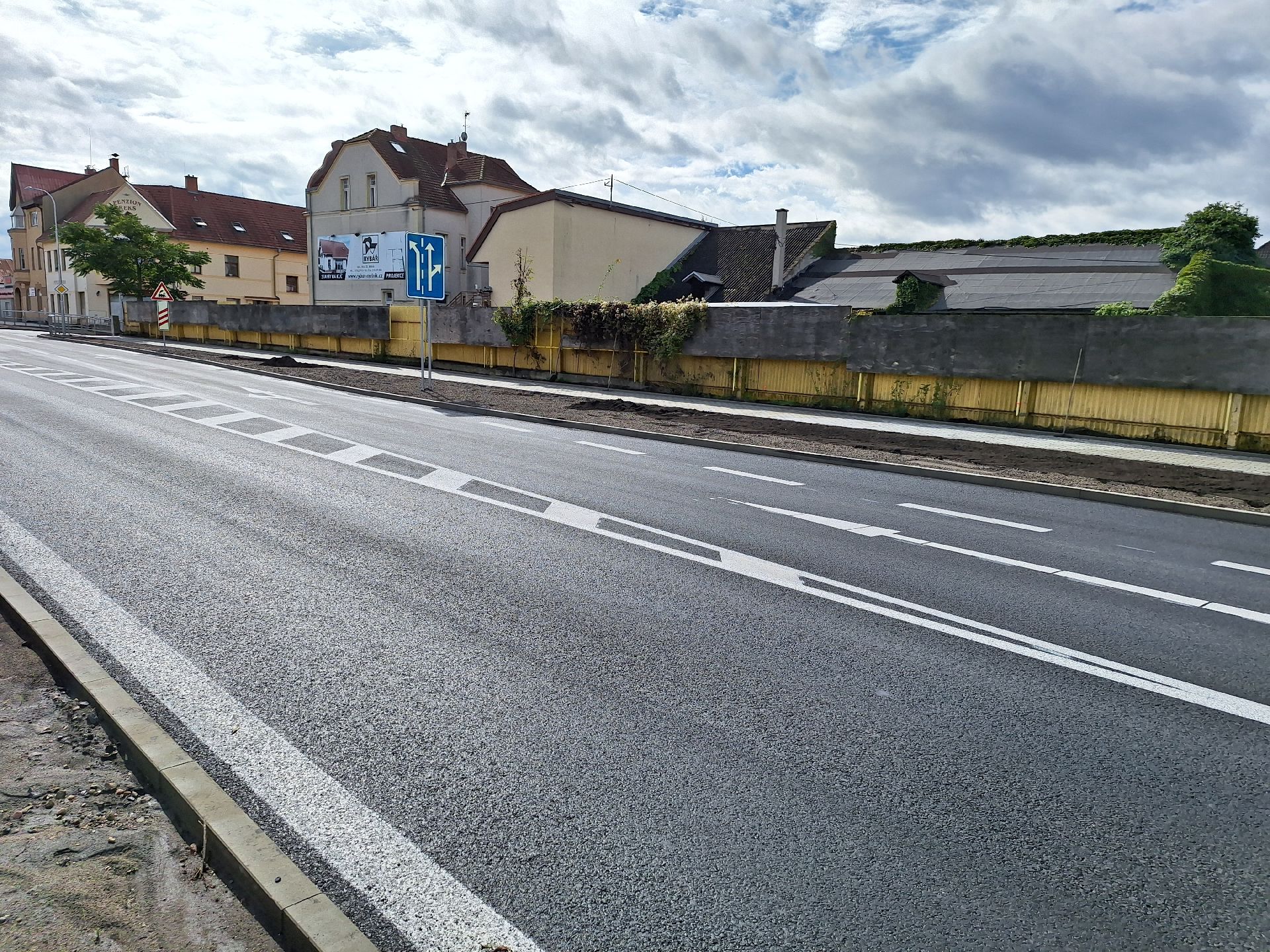 Opravená silnice I/9 v Mělníce. Foto: ŘSD
