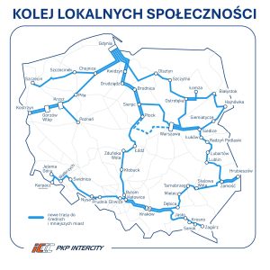 Plán na nové dálkové linky v Polsku. Foto: PKP Intercity