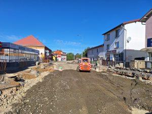 Rekonstrukce průtahu Říčan, stav září 2025. Foto: ŘSD