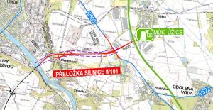 Třetí etapa přeložky silnic mezi dálnicemi D7 a D8. Foto: KSÚS