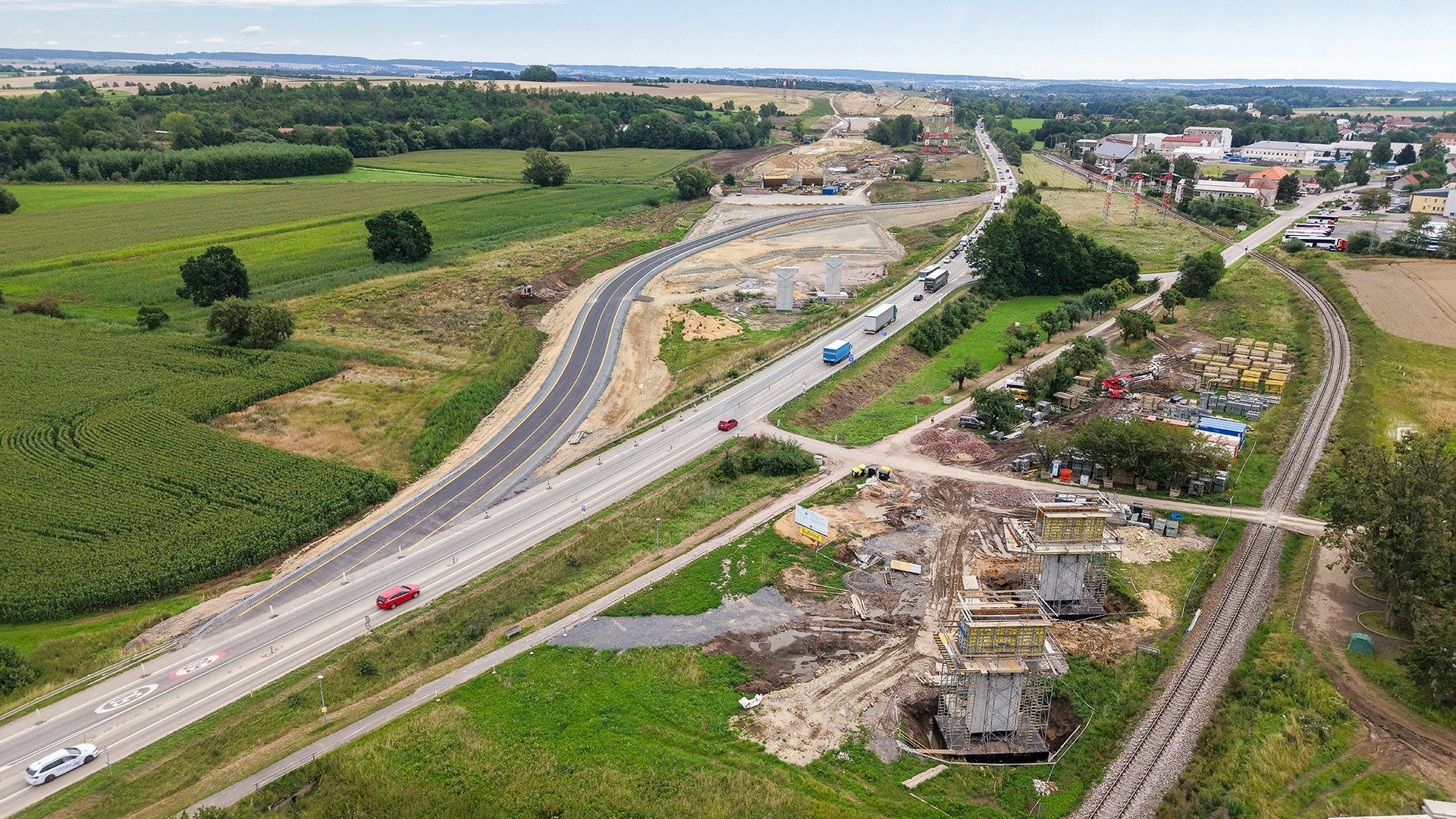Stavba D35, úsek Džbánov - Litomyšl. Foto: ŘSD