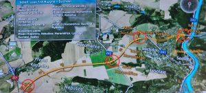 Jednotlivé části úseku 518 Pražského okruhu na severovýchodě metropole. Zdroj: Pragoprojekt