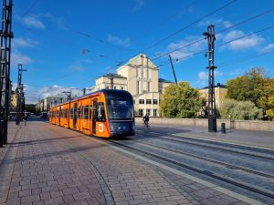 Provoz tramvají Škoda Transtech ArticX34 ve finském Tampere. Foto: Zdopravy.cz / Jan Nevyhoštěný