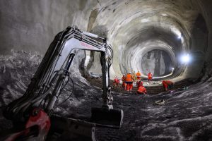 Budovaná stanice metra D Olbrachtova. Foto: DPP - Petr Hejna