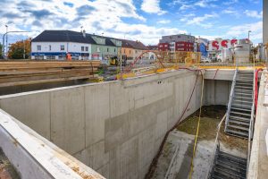 Budovaná stanice metra D Olbrachtova. Foto: DPP - Petr Hejna