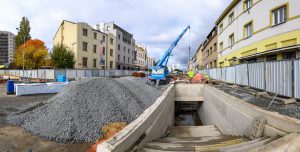 Budovaná stanice metra D Olbrachtova. Foto: DPP - Petr Hejna