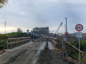 Stavba úseku Pražského okruhu u Dubče. Foto: Zdopravy.cz / Jan Nevyhoštěný