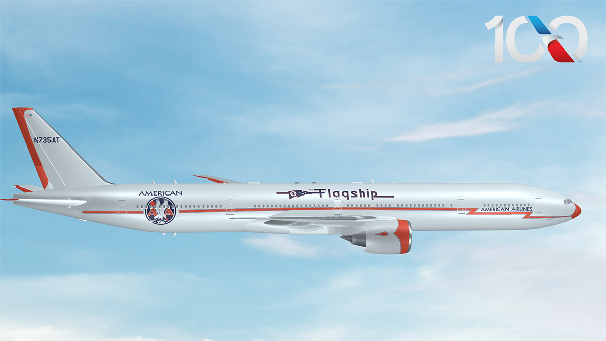 Flagship livery American Airlines. Zdroj: American Airlines
