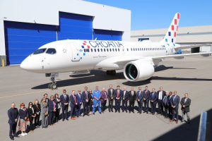 Airbus A220-100 v barvách Croatia Airlines.
Zdroj: Croatia Airlines