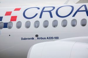 Airbus A220-100 v barvách Croatia Airlines.
Zdroj: Croatia Airlines