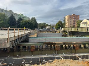 Přesun nového mostu v Opavě.
Zdroj: město Opava