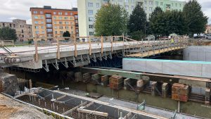 Přesun nového mostu v Opavě.
Zdroj: město Opava