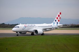 Airbus A220-100 v barvách Croatia Airlines.
Zdroj: Croatia Airlines