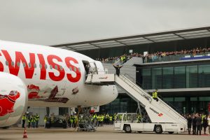 Přílet A350-900 společnosti Swiss International Air Lines. Foto: Flughfen Zürich