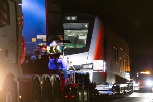 Příjezd první jednotky Stadler FLIRT do Litvy. Foto: LTG Link