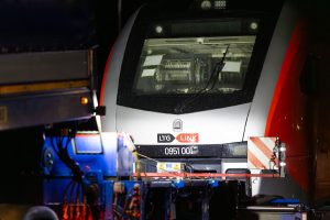 Příjezd první jednotky Stadler FLIRT do Litvy. Foto: LTG Link